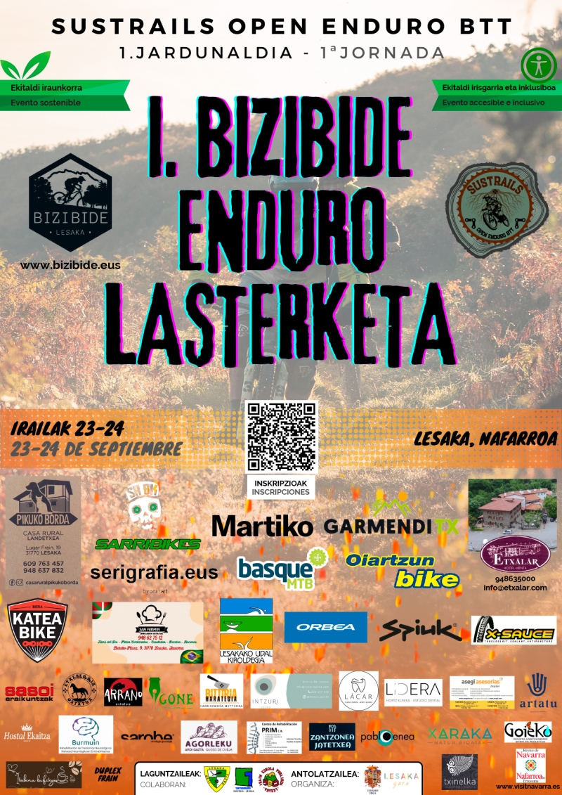 BIZIBIDE LESAKA - SUSTRAILS ENDURO BTT - Inscríbete